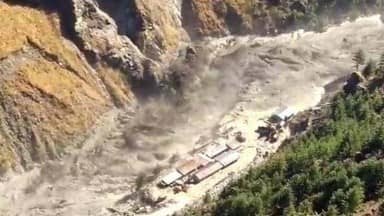 उत्तराखंड के चमोली जिले में ग्लेशियर टूटने से जलप्रलय