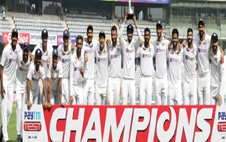 भारत ने न्‍यूजीलैंड के खिलाफ क्रिक्रेट टेस्‍ट श्रृंखला अपने नाम की