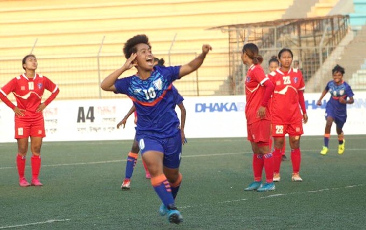 भारत ने सैफ अंडर-19 महिला फुटबाल प्रतियोगिता के फाइनल में प्रवेश किया