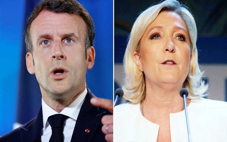 फ्रांस में राष्ट्रपति चुनाव के अंतिम दौर में, इमैनुअल मैक्रों और मैरीन ली पेन के बीच 24 अप्रैल को मुकाबला