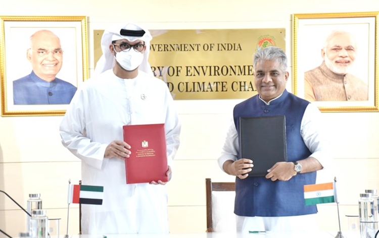 भारत और संयुक्त अरब अमारात ने जलवायु कार्रवाई पर द्विपक्षीय सहयोग के लिए समझौते पर हस्ताक्षर किये