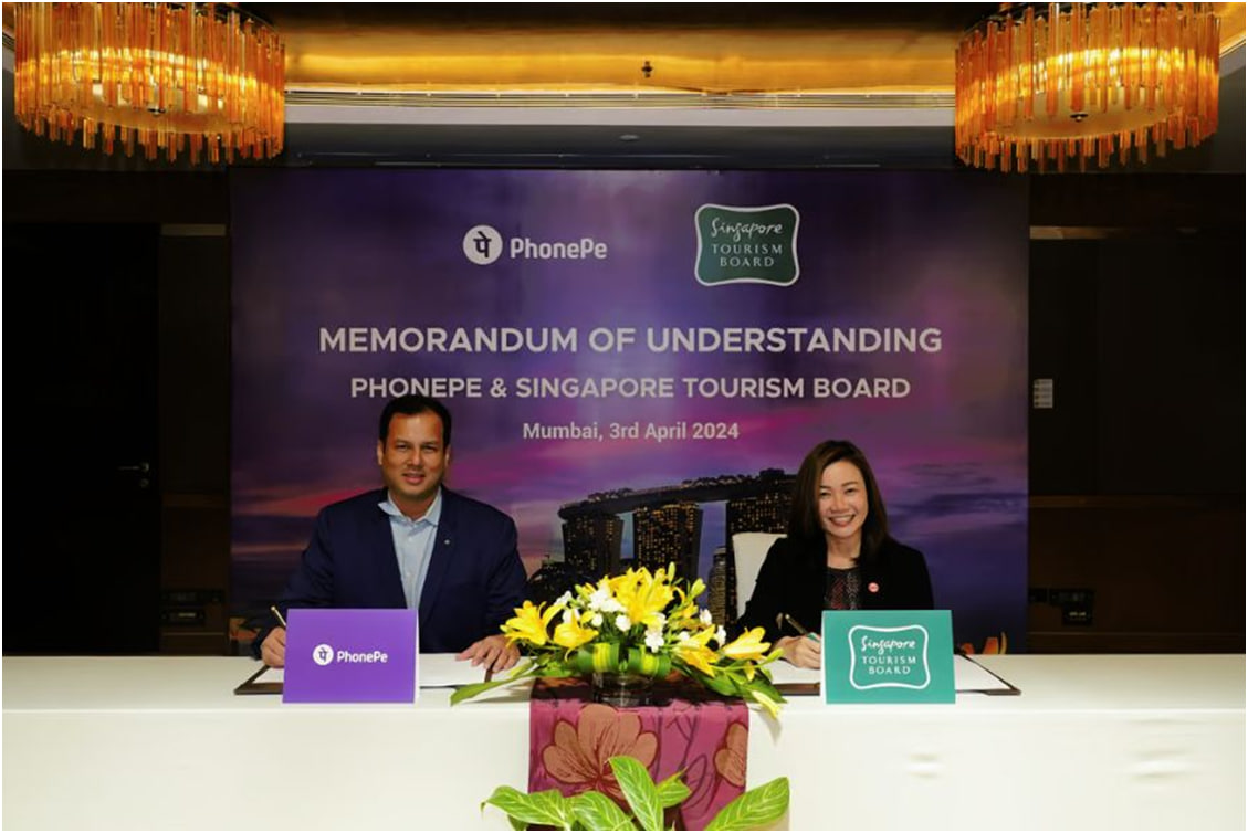 सिंगापुर पर्यटन बोर्ड, फोनपे ने भारतीय पर्यटकों के लिए UPI को बढ़ावा देने के लिए समझौता ज्ञापन पर हस्ताक्षर किए :-