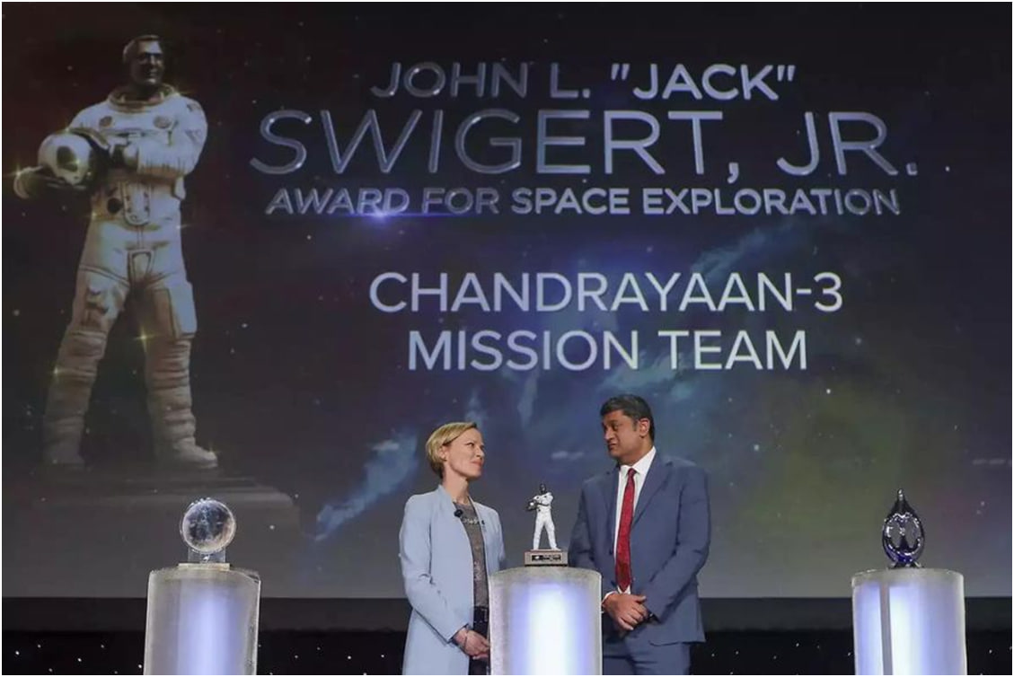 इसरो के चंद्रयान-3 मिशन को अंतरिक्ष अन्वेषण के लिए प्रतिष्ठित जॉन एल. 