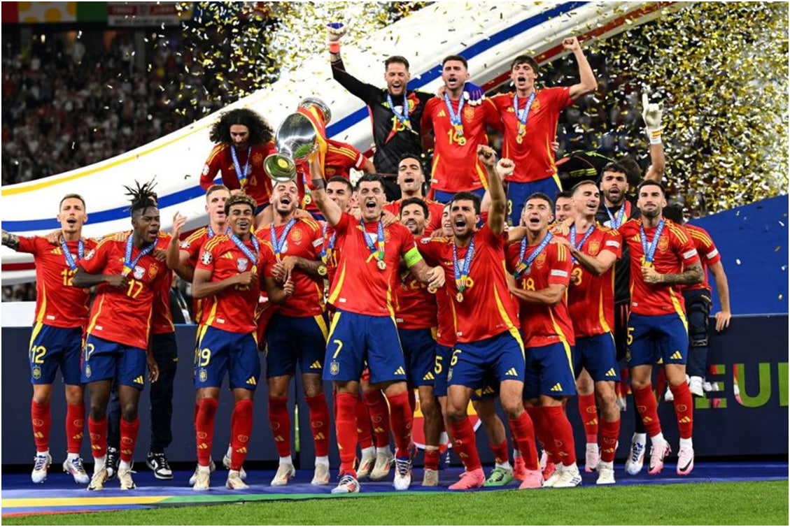 स्पेन ने इंग्लैंड पर नाटकीय जीत के साथ यूरो 2024 का खिताब जीता :-