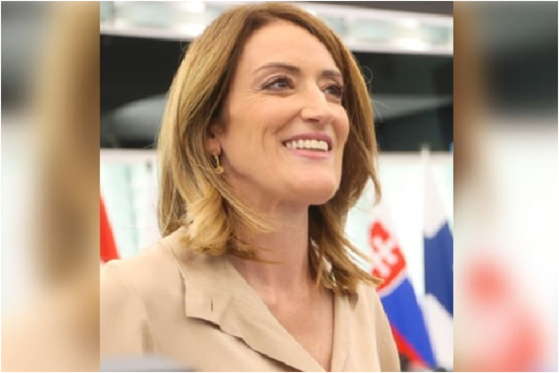 रॉबर्टा मेट्सोला यूरोपीय संसद के अध्यक्ष के रूप में फिर से चुनी गई :-